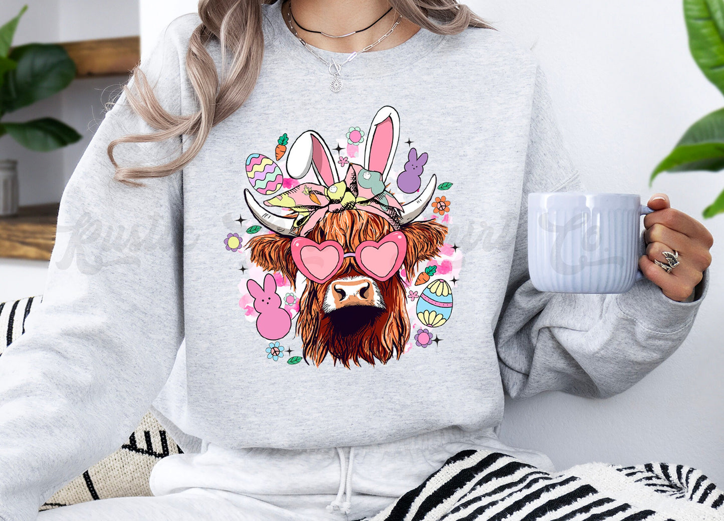 Easter Sweatshirt Women, Easter Crewneck, Bunny Sweatshirt, Jesus Sweatshirt, Teacher Easter Shirt 144