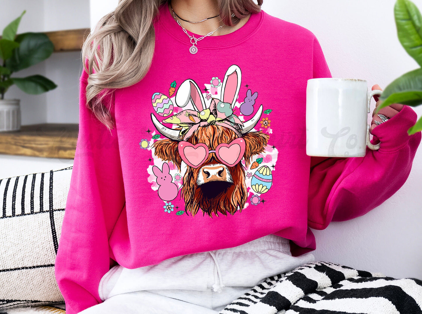 Easter Sweatshirt Women, Easter Crewneck, Bunny Sweatshirt, Jesus Sweatshirt, Teacher Easter Shirt 144
