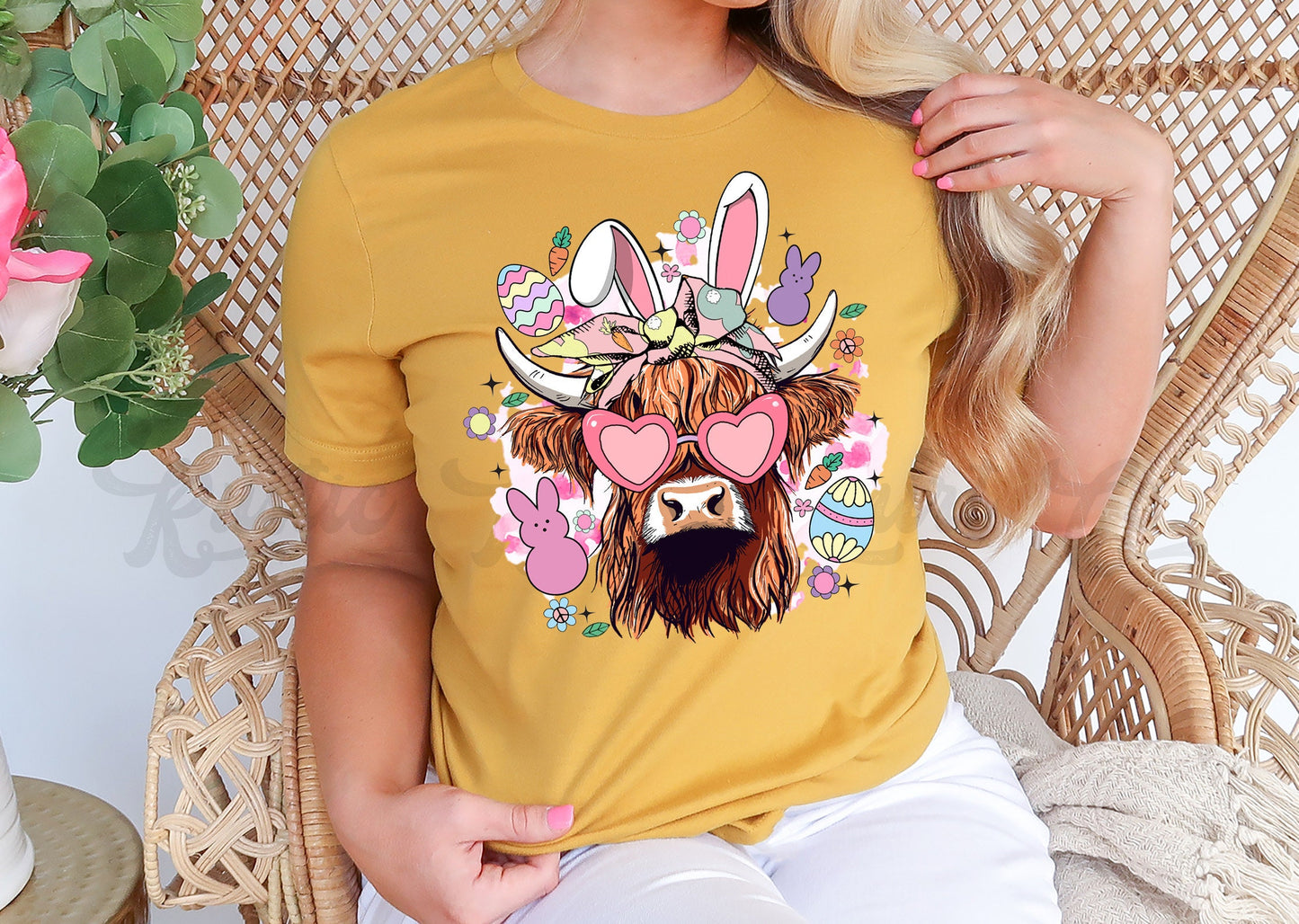 Cow Easter Shirt, Women's Easter Shirt, Girls Easter T shirt, Easter Basket Gift 9