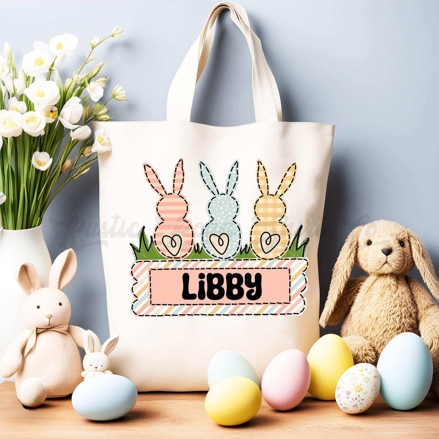 Personalized Easter Basket, Girl Easter Basket, Boy Easter Basket, Custom Easter Tote, Custom Easter Gift
