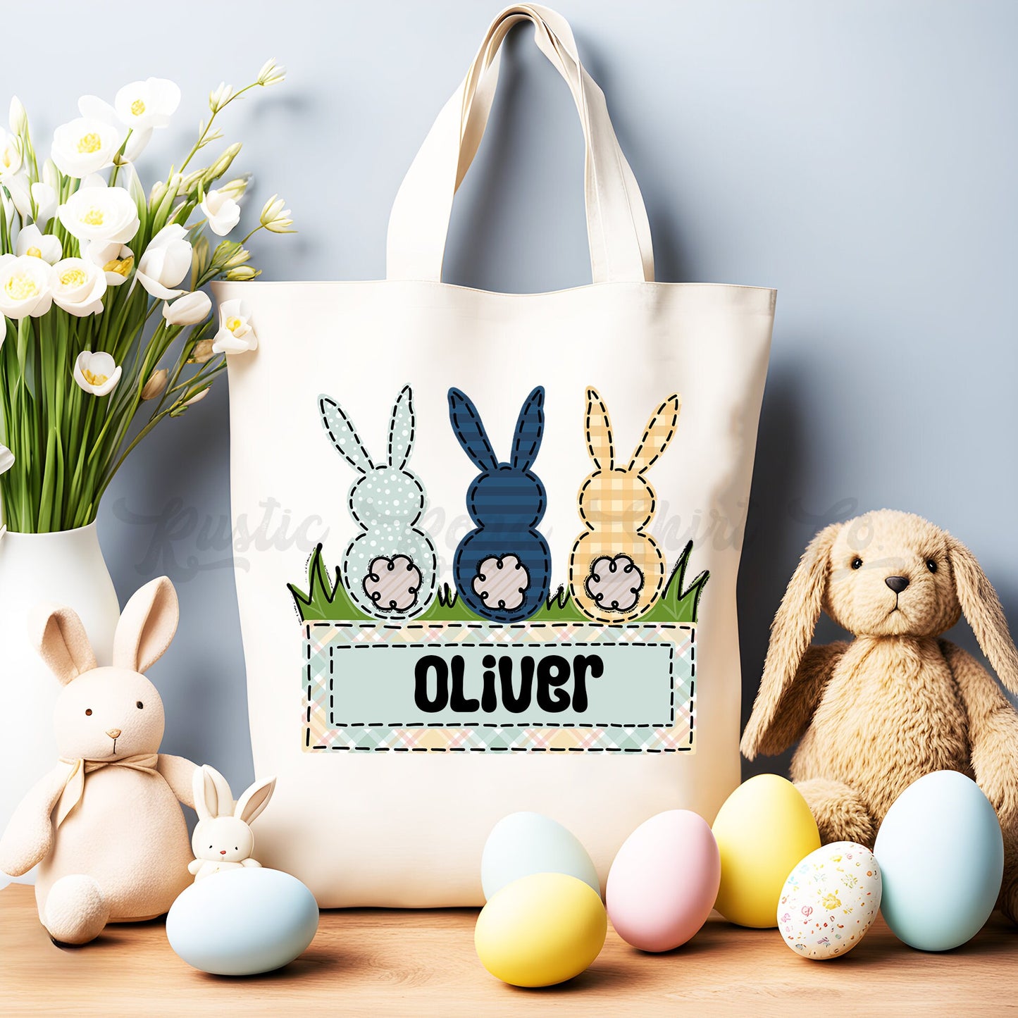 Personalized Easter Basket, Girl Easter Basket, Boy Easter Basket, Custom Easter Tote, Custom Easter Gift