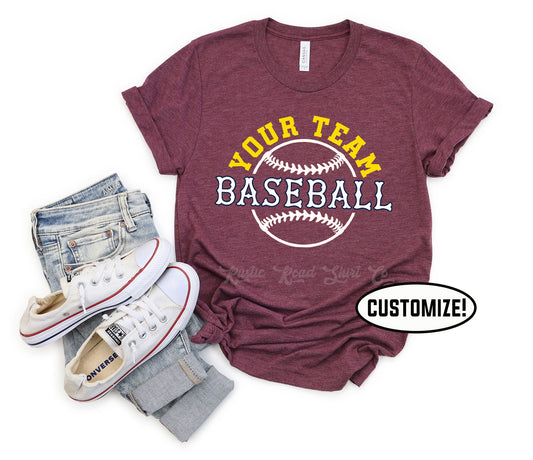 Custom Baseball Shirt, Personalized Baseball Shirt, Baseball Mama Shirt, Baseball Shirt, Baseball Grandma Shirt