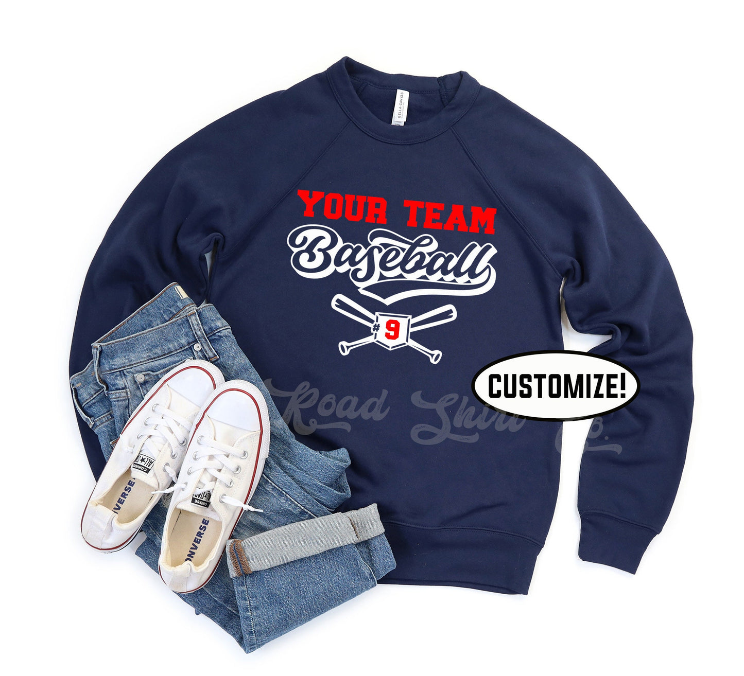Baseball Mom Sweatshirt, Baseball Sweatshirt, Custom Baseball Shirt, Baseball Grandma Shirt, Baseball Sister Shirt