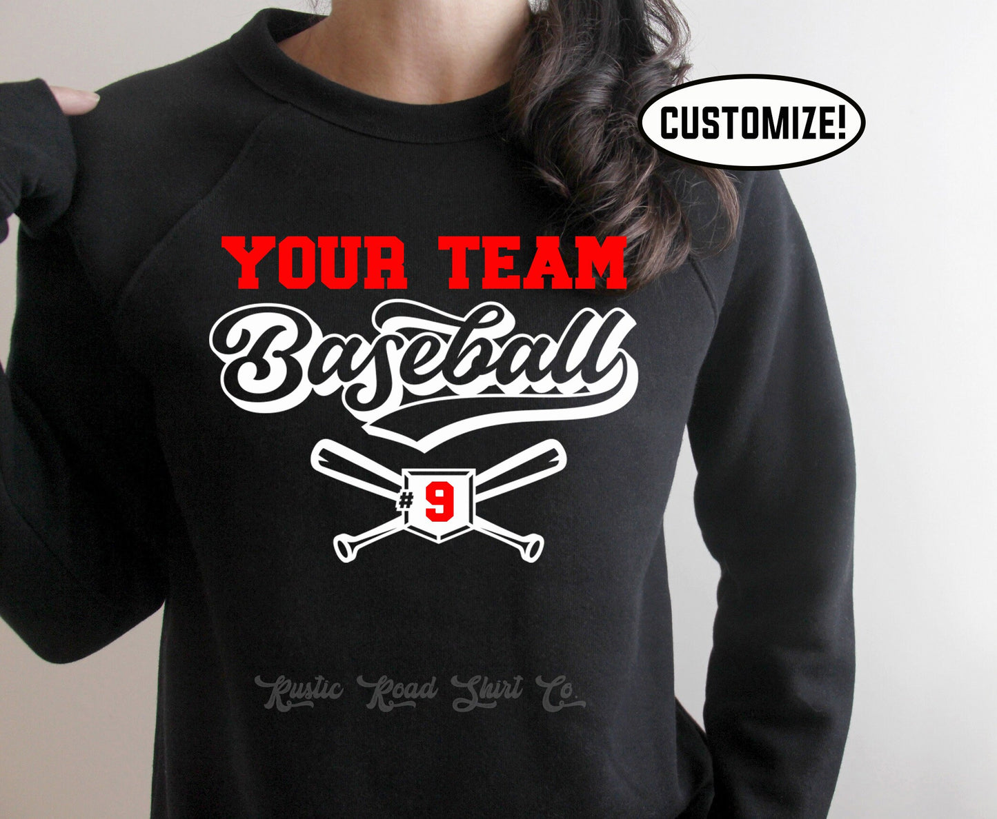 Baseball Mom Sweatshirt, Baseball Sweatshirt, Custom Baseball Shirt, Baseball Grandma Shirt, Baseball Sister Shirt