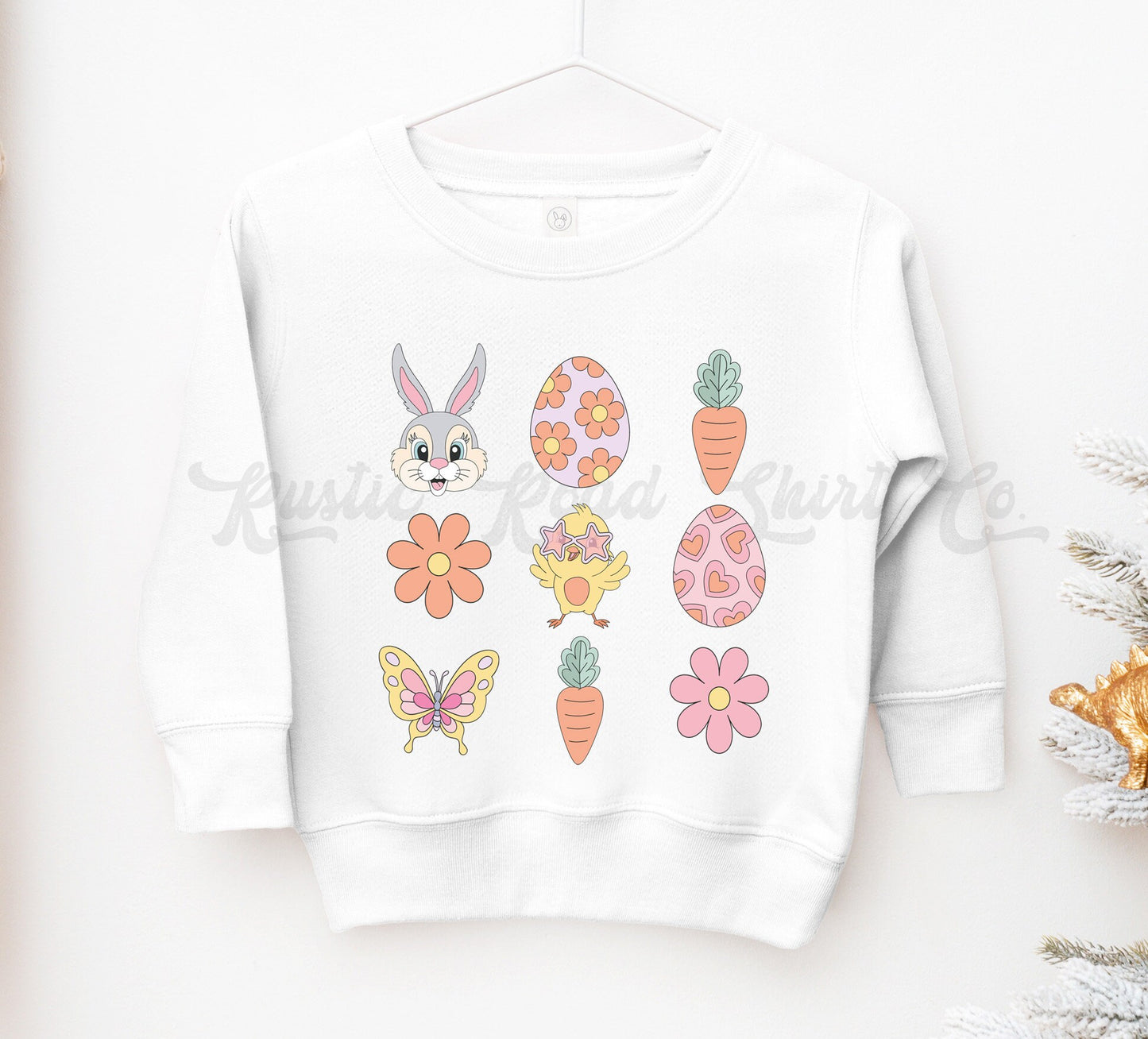 Girls Easter Sweatshirt, Bunny Sweater, Toddler Easter Outfit, Girls Easter Shirt, Boys Easter Shirt, Easter Basket Gift