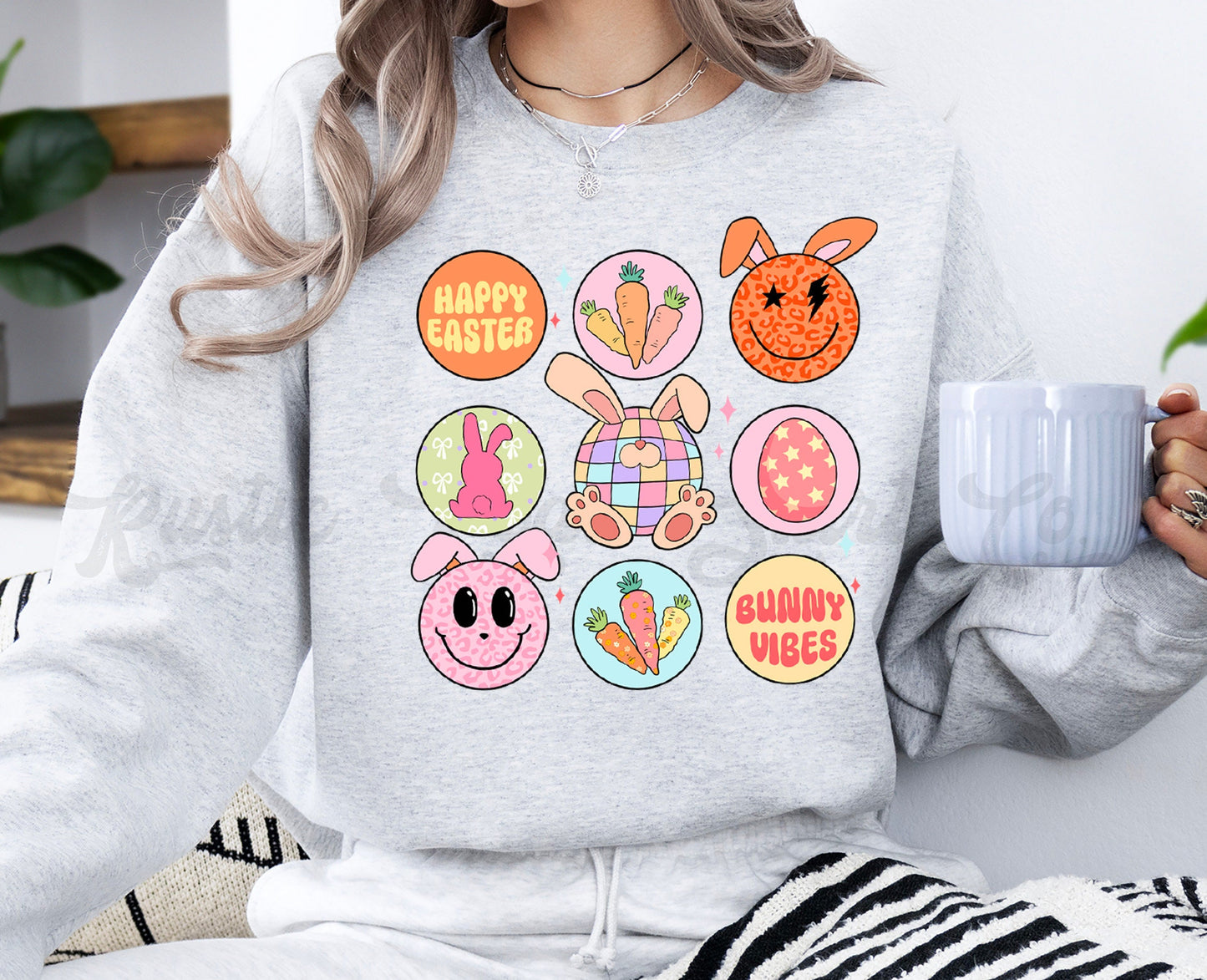 Easter Sweatshirt Women, Easter Crewneck, Christian Sweatshirt, Jesus Sweatshirt, Teacher Easter Shirt 157