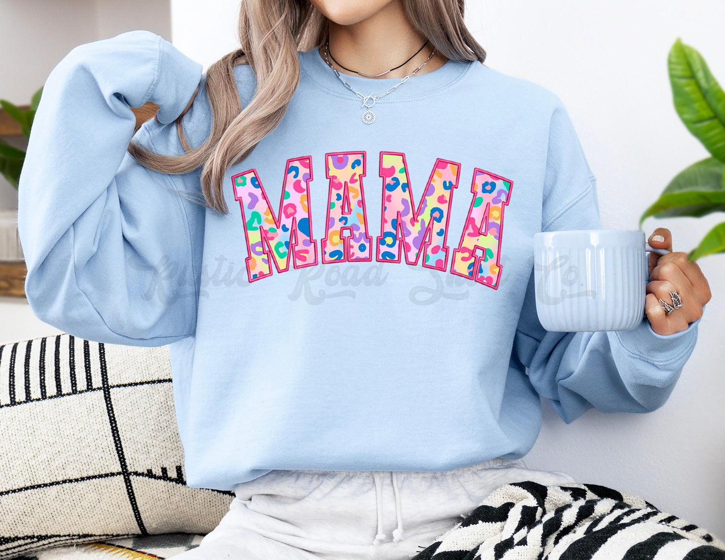 Mama Sweatshirt, Easter Sweatshirt Women, Easter Crewneck, Bunny Sweatshirt, Mother's Day Gift 216