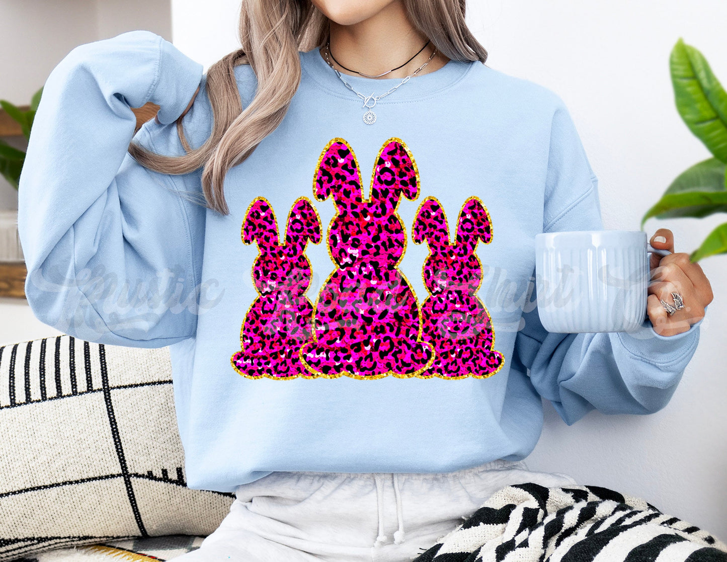 Easter Sweatshirt Women, Easter Crewneck, Bunny Sweatshirt, Jesus Sweatshirt, Teacher Easter Shirt 147