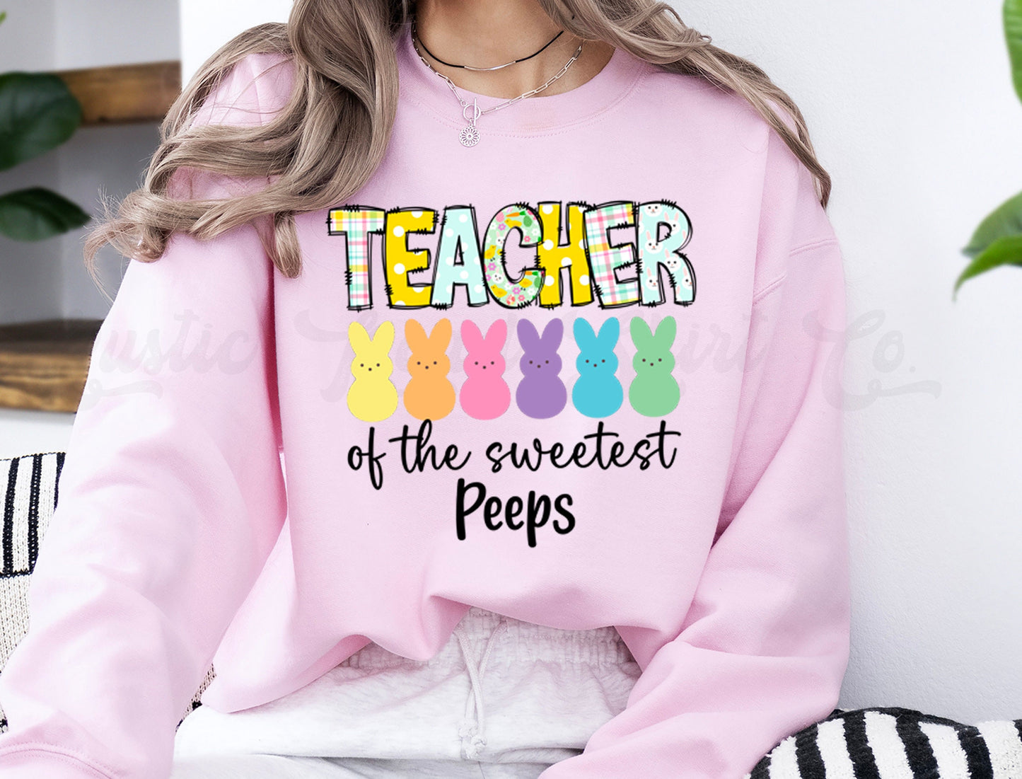 Teacher Easter Shirt, Easter Sweatshirt Women, Easter Crewneck, Bunny Sweatshirt, Jesus Sweatshirt, Teacher Easter Shirt 213