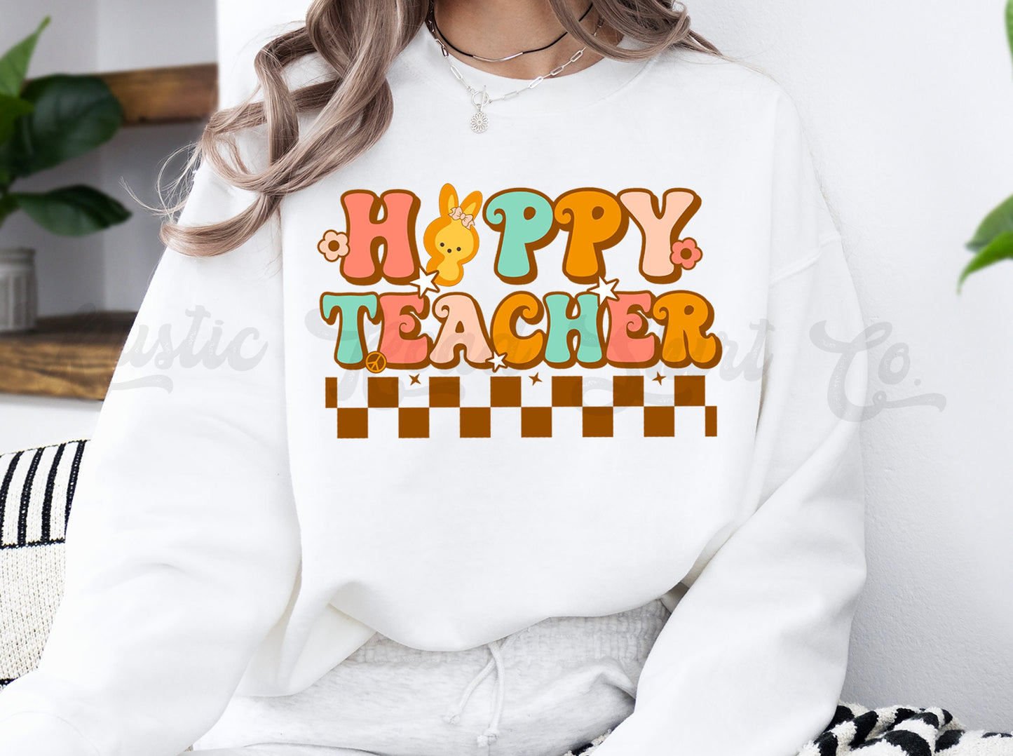 Teacher Easter Shirt, Easter Sweatshirt Women, Easter Crewneck, Bunny Sweatshirt, Jesus Sweatshirt, Teacher Easter Shirt 211