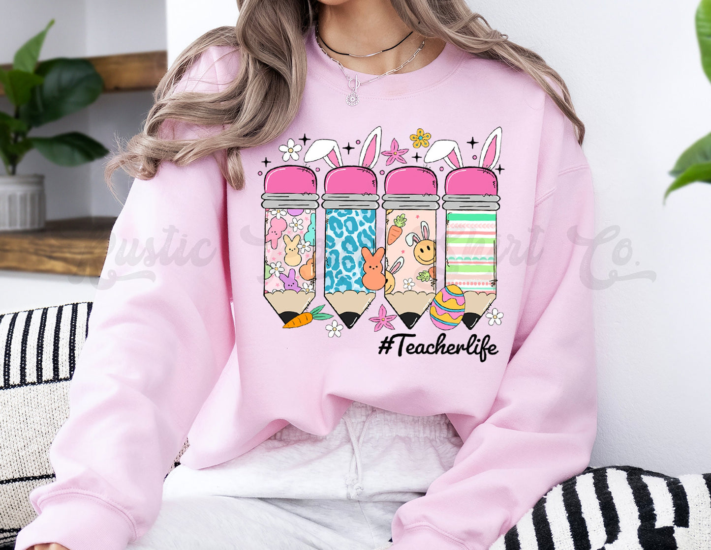 Teacher Easter Shirt, Easter Sweatshirt Women, Easter Crewneck, Bunny Sweatshirt, Jesus Sweatshirt, Teacher Easter Shirt 210