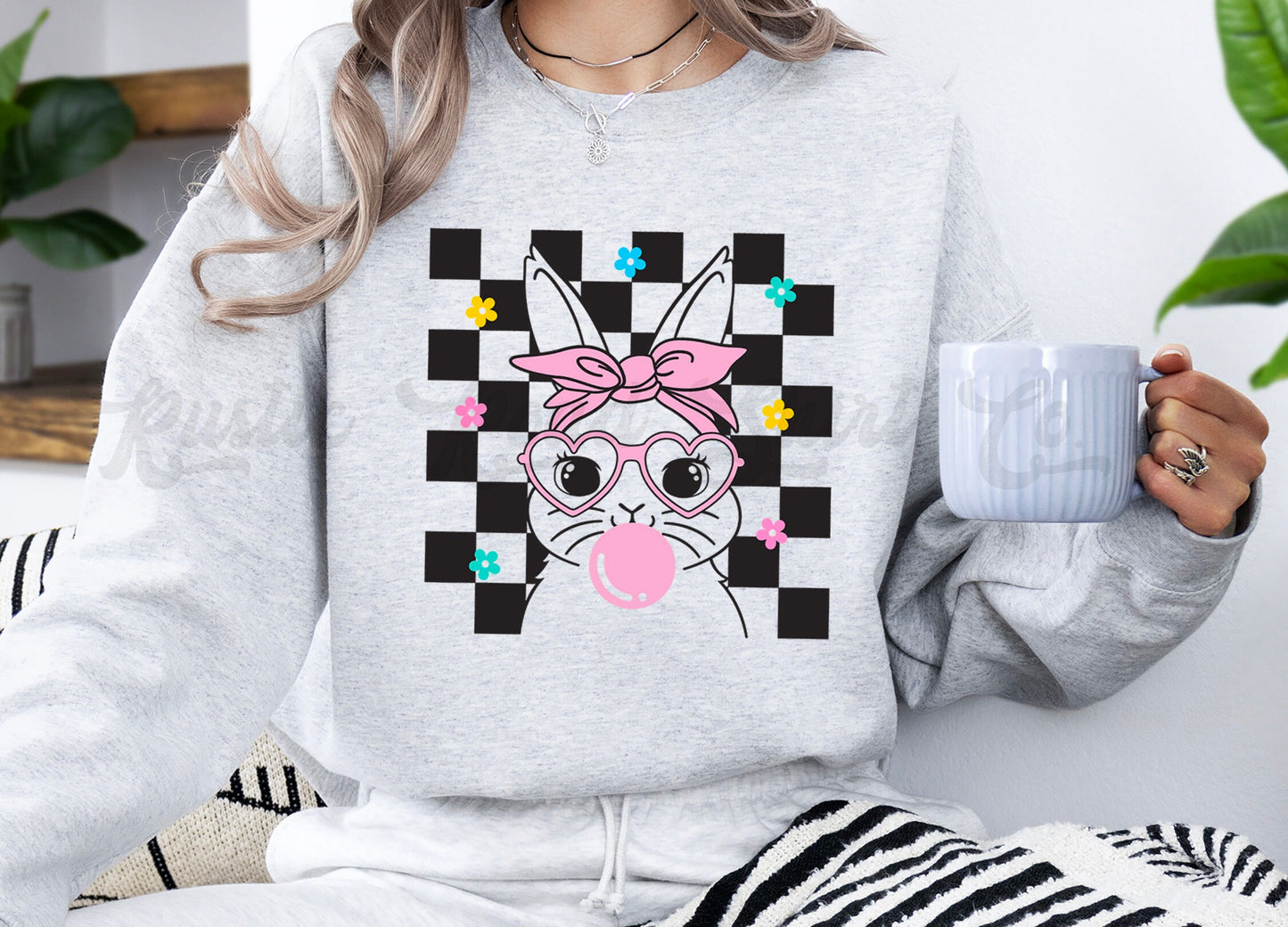 Easter Sweatshirt Women, Easter Crewneck, Bunny Sweatshirt, Jesus Sweatshirt, Teacher Easter Shirt 146
