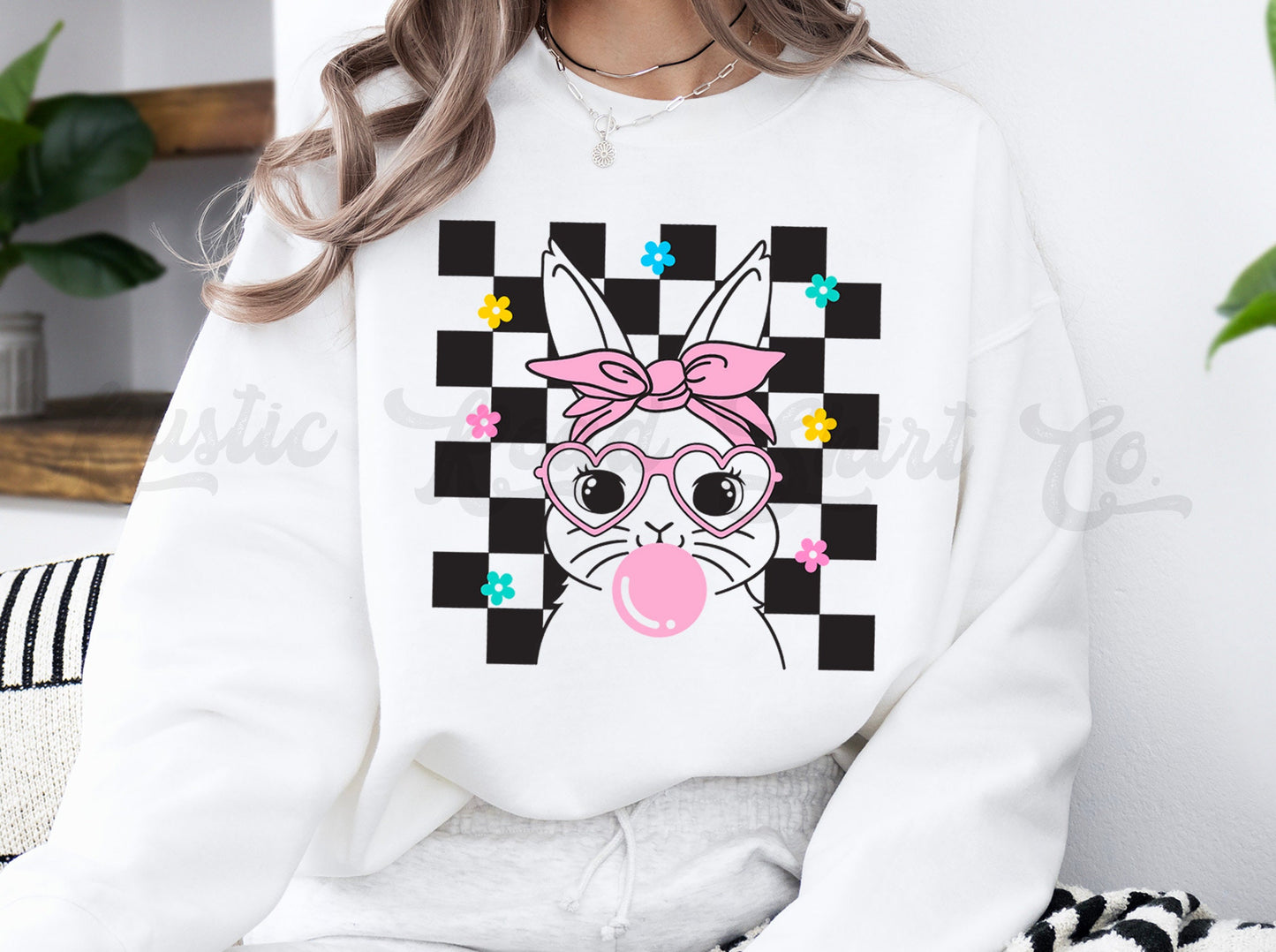 Easter Sweatshirt Women, Easter Crewneck, Bunny Sweatshirt, Jesus Sweatshirt, Teacher Easter Shirt 146