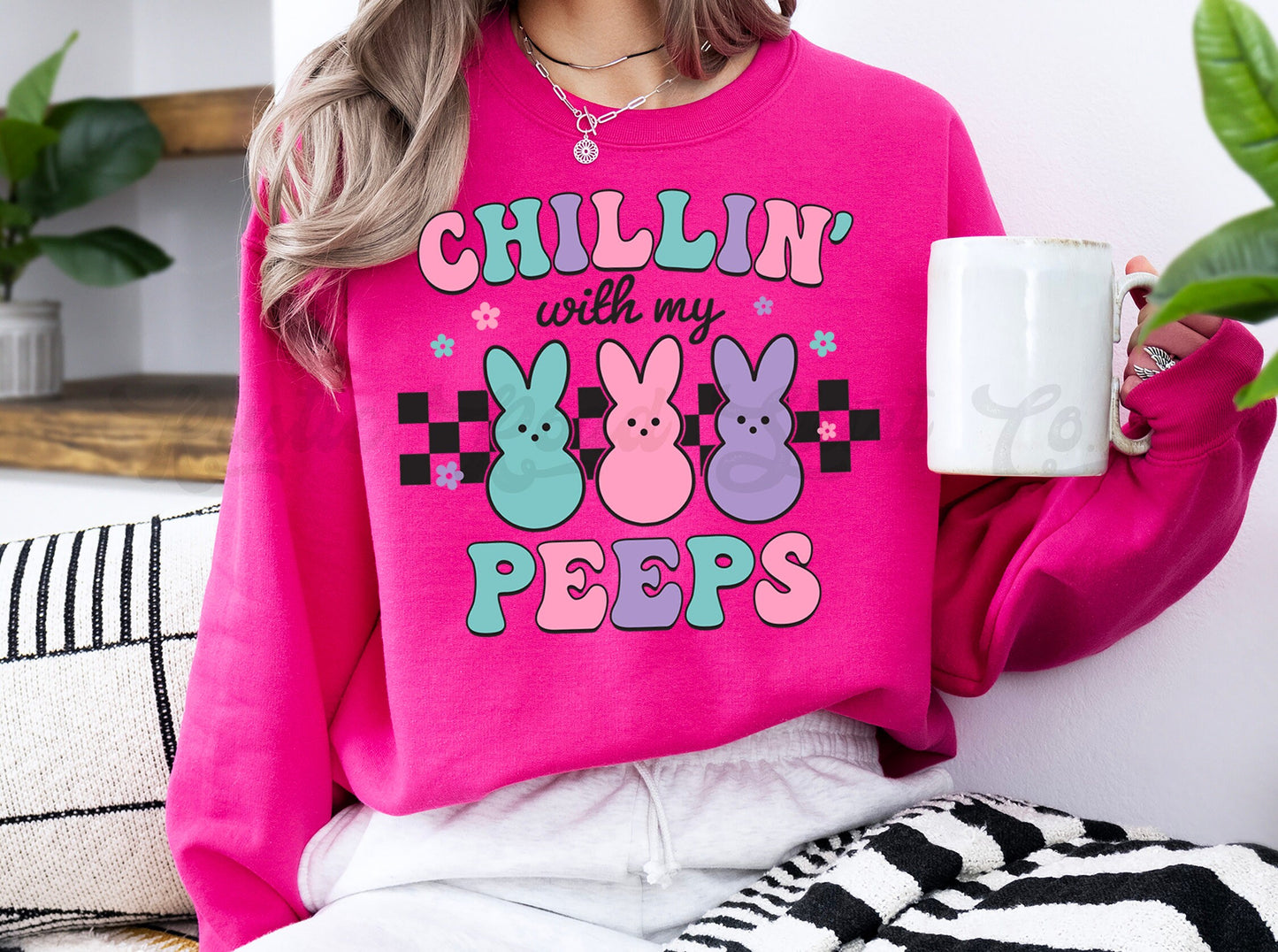 Easter Sweatshirt Women, Easter Crewneck, Bunny Sweatshirt, Jesus Sweatshirt, Teacher Easter Shirt 145