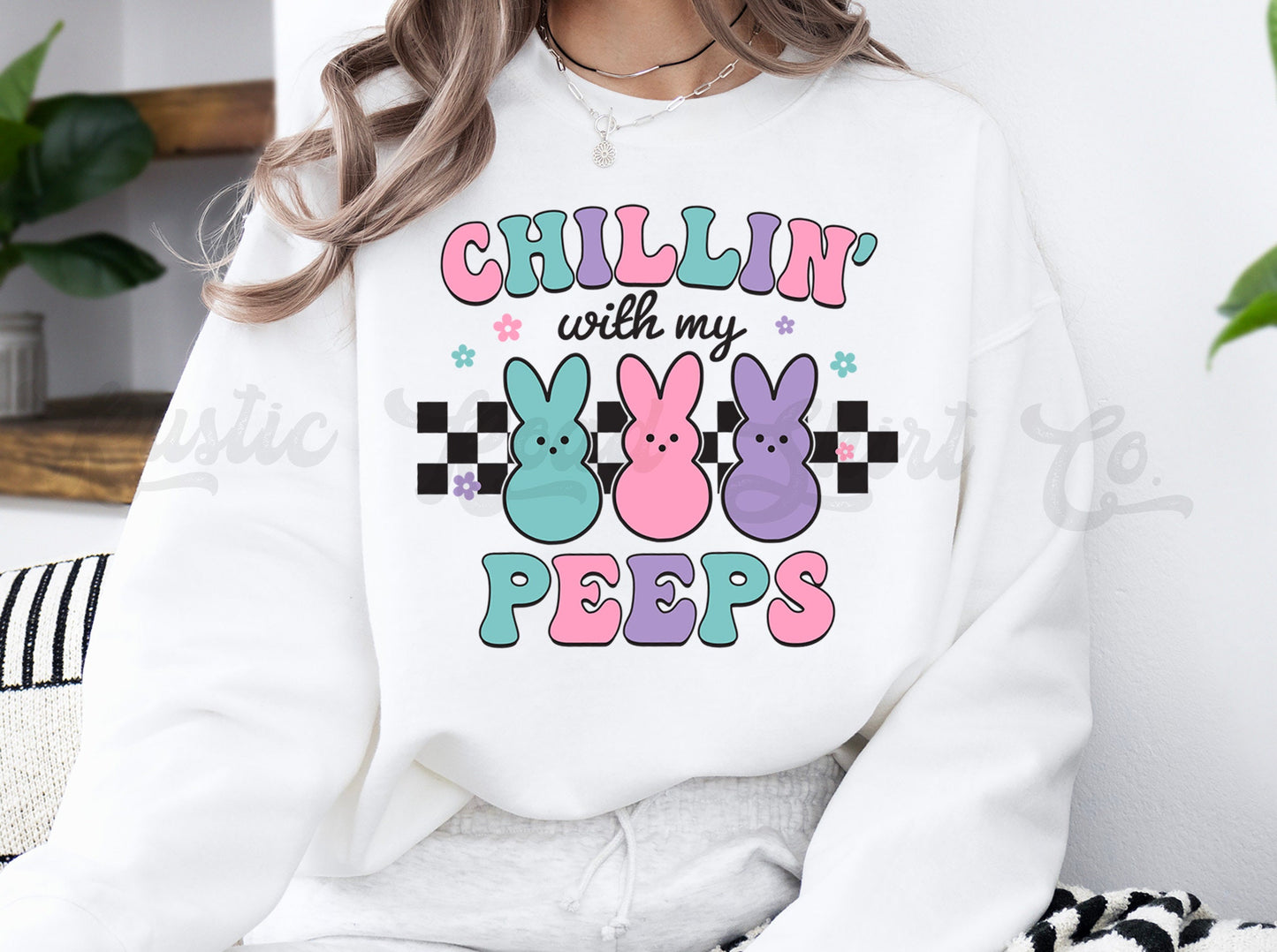 Easter Sweatshirt Women, Easter Crewneck, Bunny Sweatshirt, Jesus Sweatshirt, Teacher Easter Shirt 145