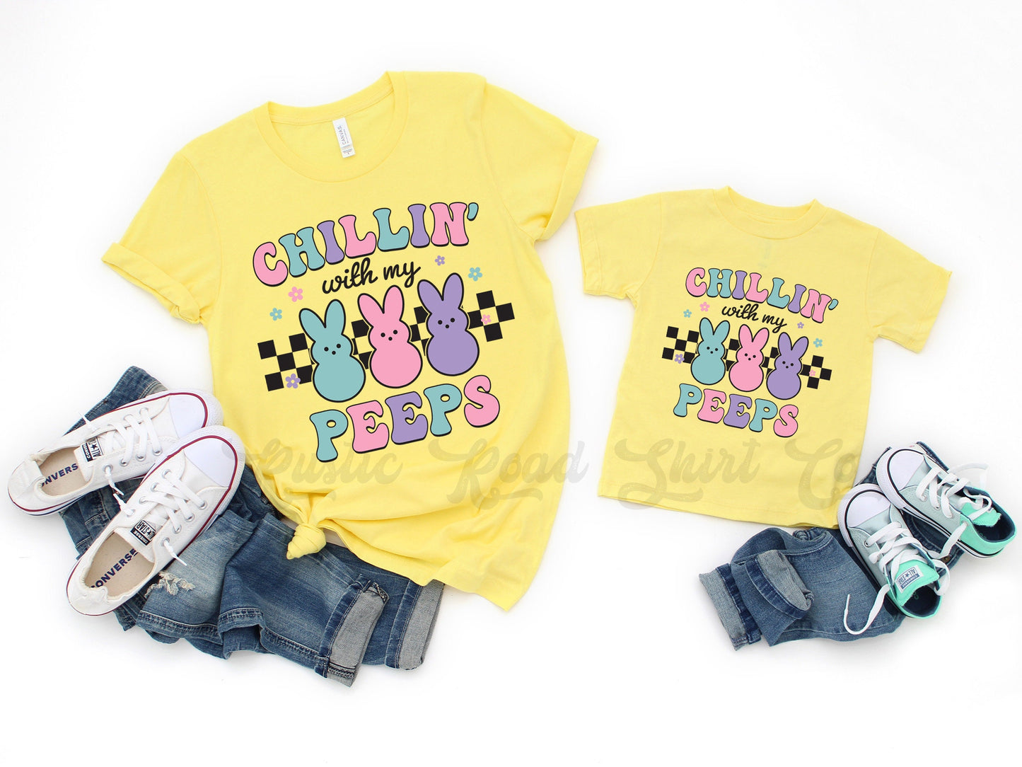 Chillin with my Peeps Shirt, Toddler Easter Shirt, Girls Easter Shirt, Boys Easter Shirt, Easter Basket Gift 140