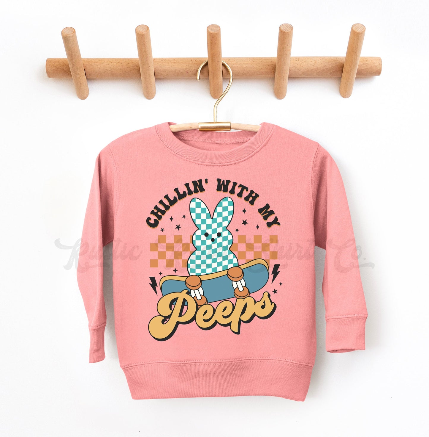 Chillin With My Peeps Sweatshirt, Boys Easter Sweatshirt, Boy Easter Shirt, Toddler Easter Outfit, Girls Easter Shirt, Easter Basket Gift 117