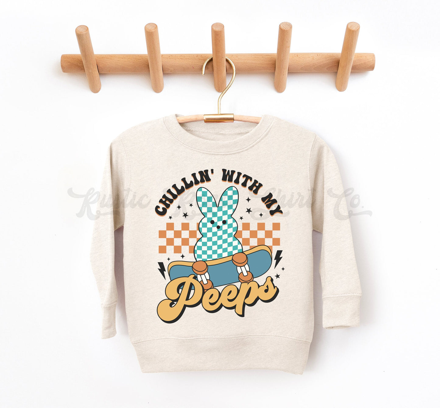 Chillin With My Peeps Sweatshirt, Boys Easter Sweatshirt, Boy Easter Shirt, Toddler Easter Outfit, Girls Easter Shirt, Easter Basket Gift 117
