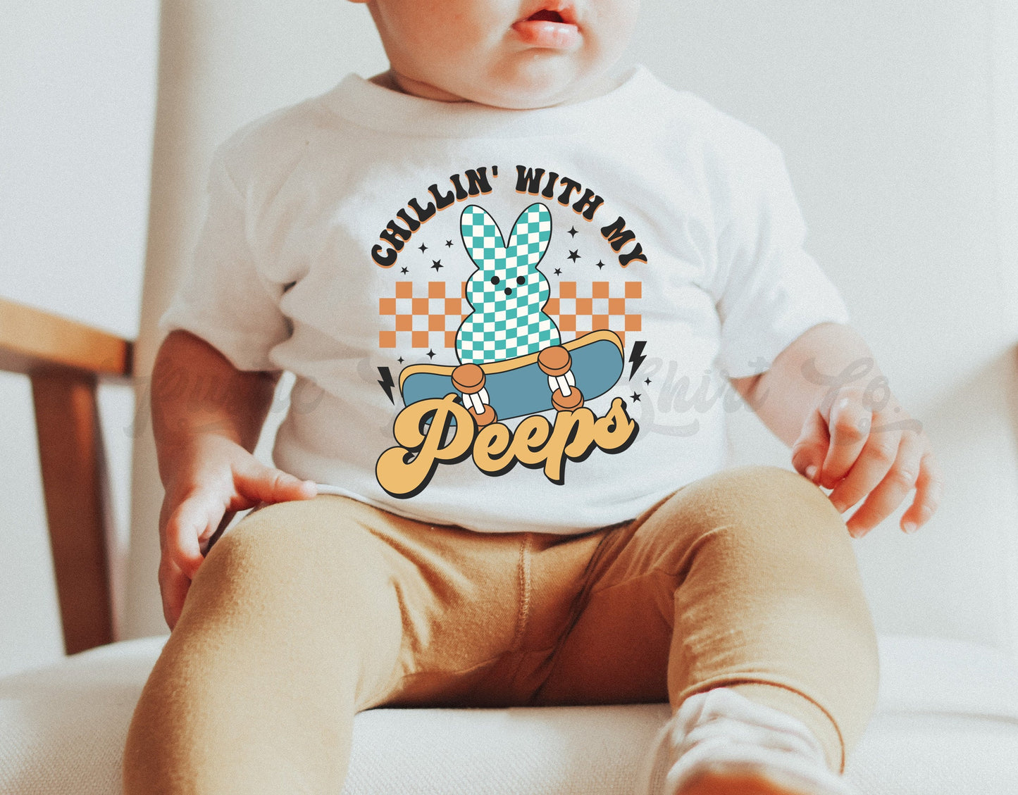 Chillin with my Peeps Shirt, Toddler Easter Shirt, Boys Easter Shirt, Easter Basket Gift, Kids Easter Shirt 139