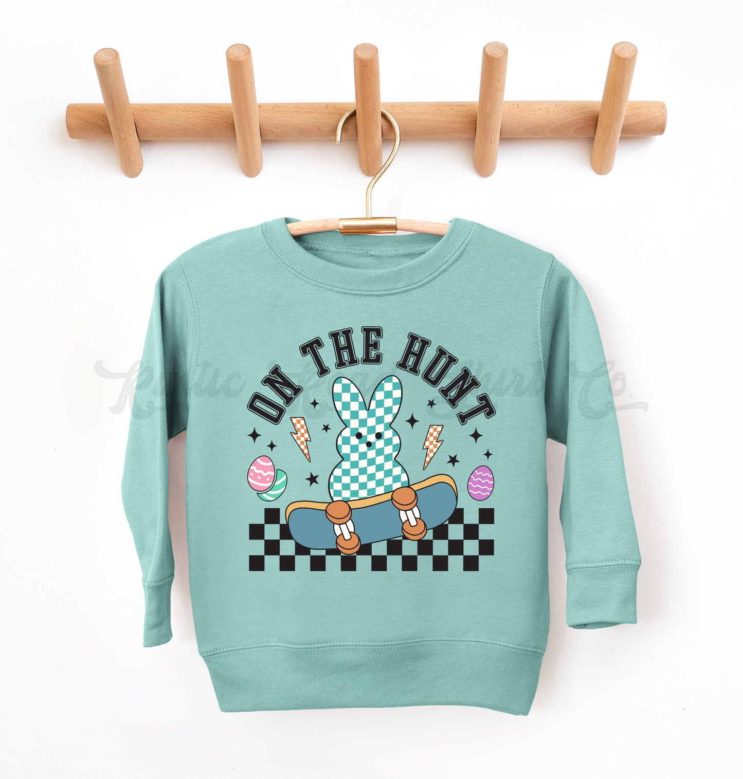 Boys Easter Sweatshirt, Bunny Sweatshirt, Toddler Easter Outfit, Boy Easter Shirt, Easter Basket Gift 126