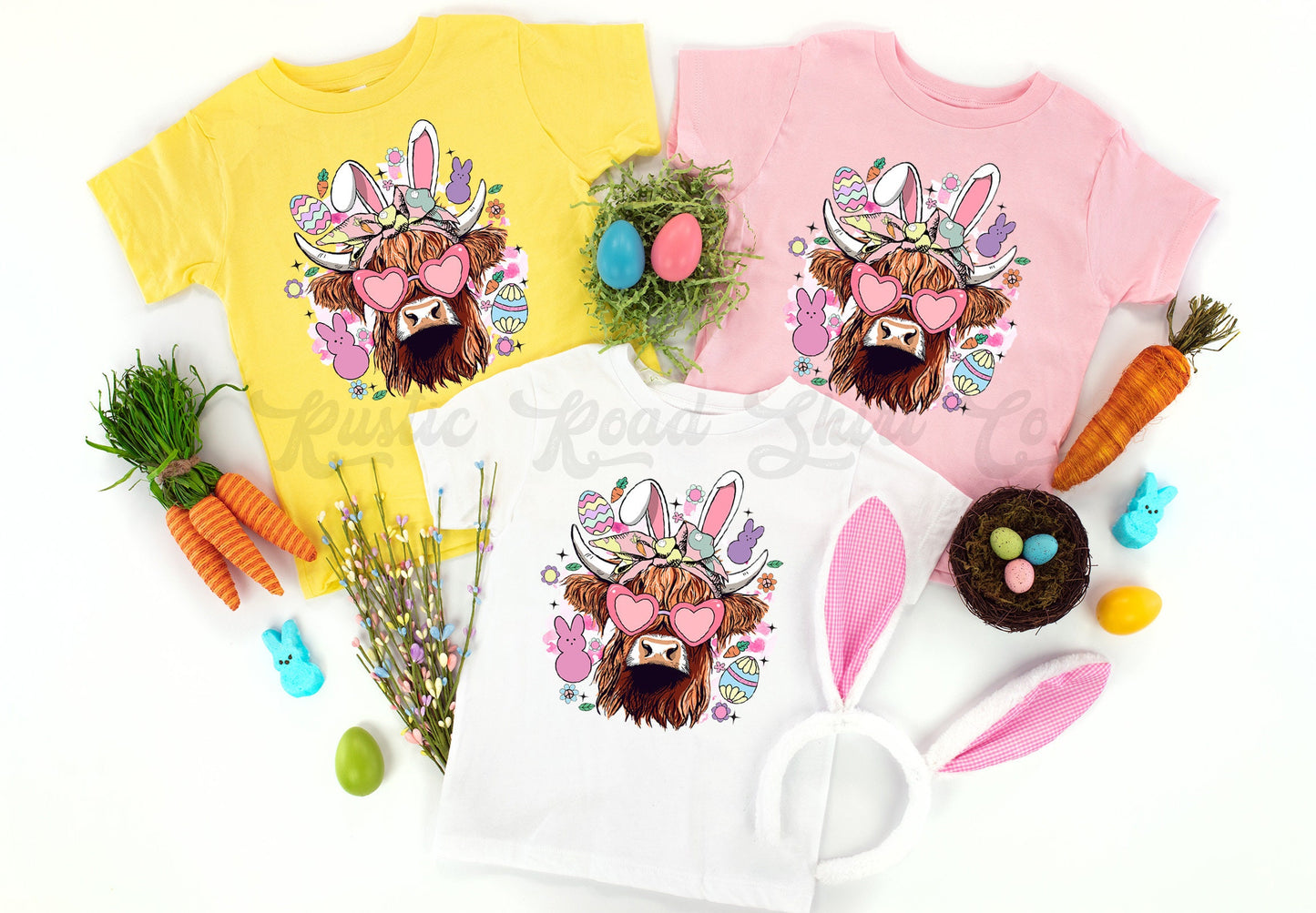 Girls Easter Shirt, Cow Easter T Shirt, Toddler Easter Shirt, Kids Easter Shirt, Easter Basket Gift, 224