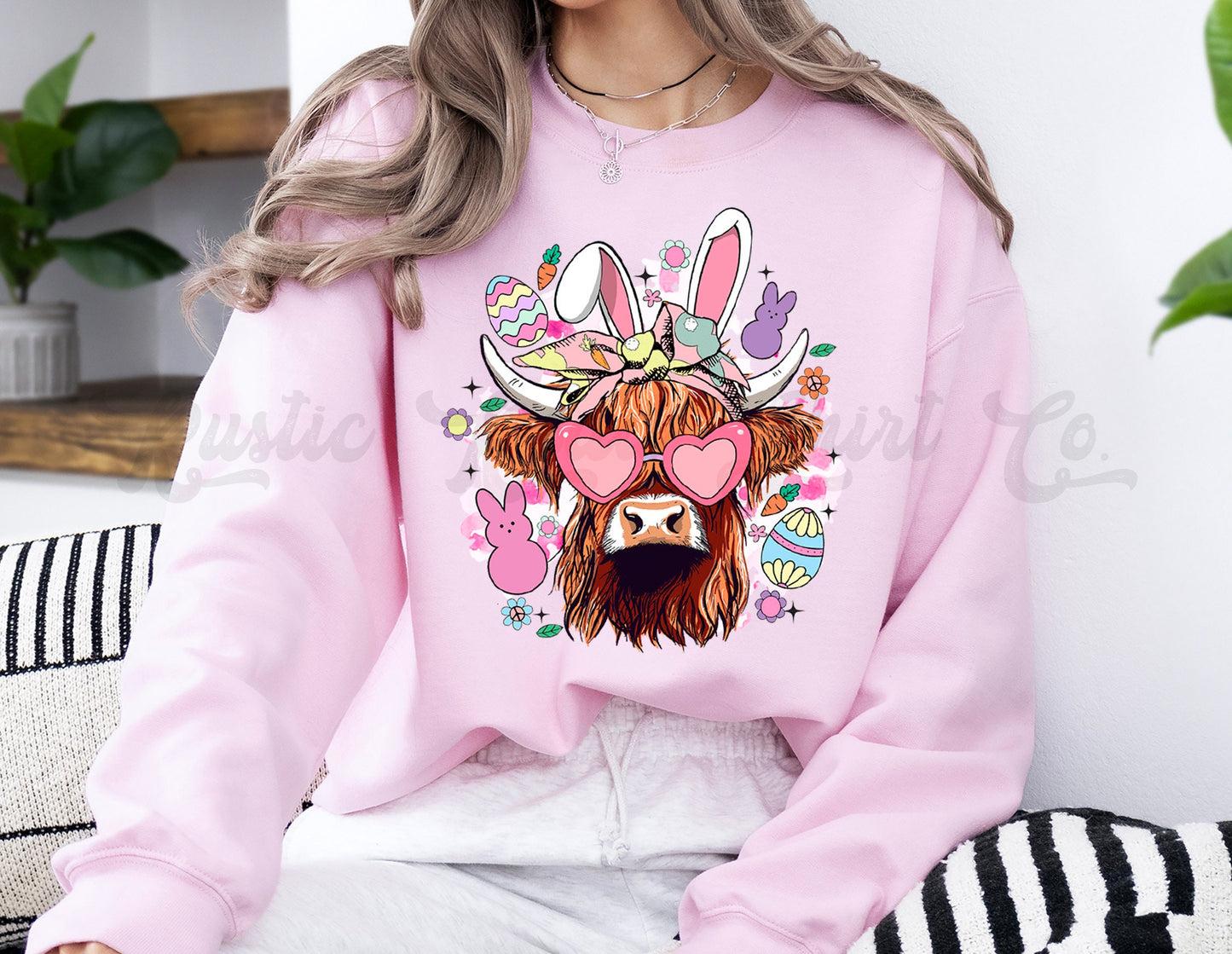 Easter Sweatshirt Women, Easter Crewneck, Bunny Sweatshirt, Jesus Sweatshirt, Teacher Easter Shirt 144