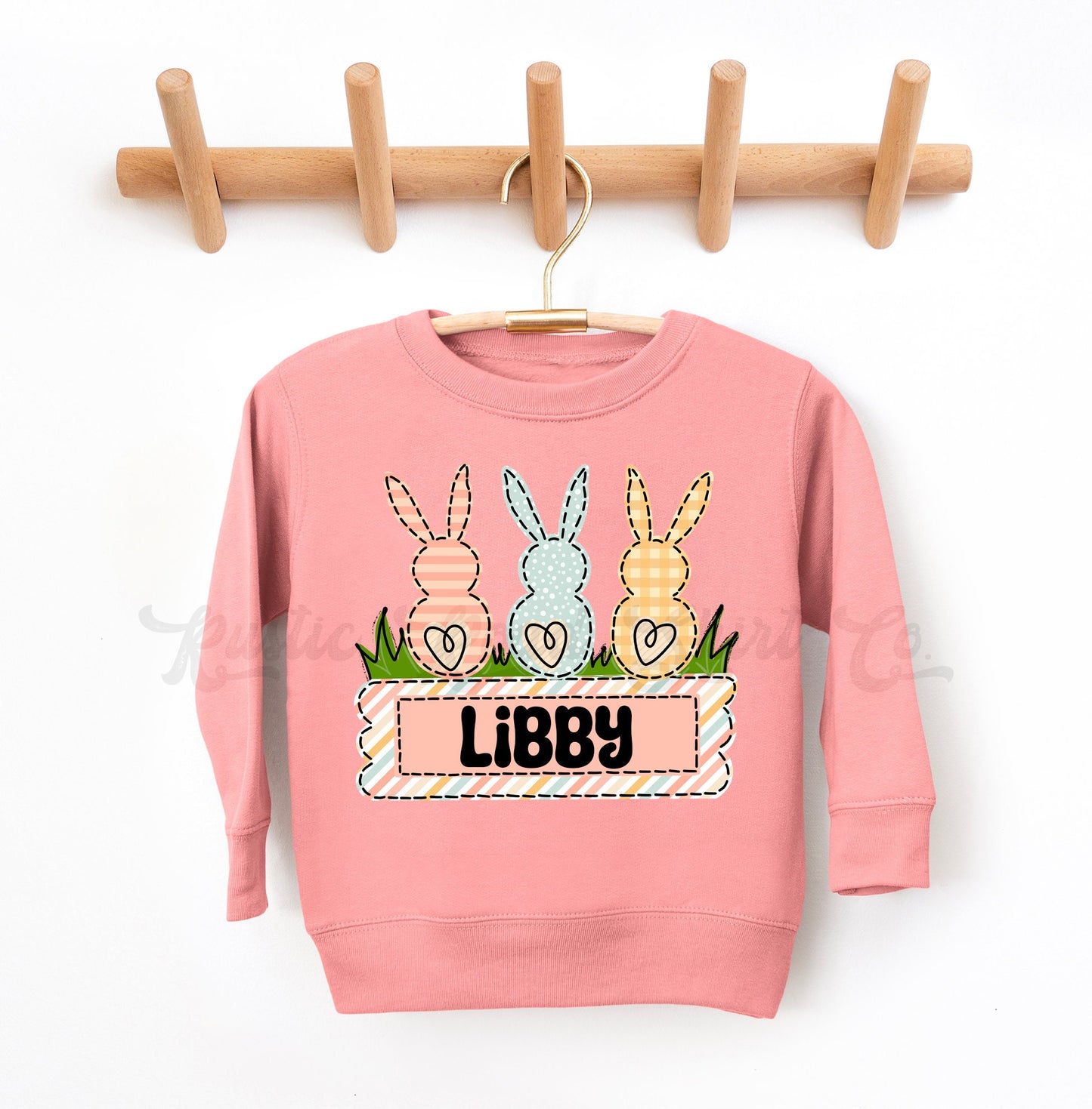 Girls Easter Sweatshirt, Bunny Sweatshirt, Toddler Easter Outfit, Boy Easter Shirt, Easter Basket Gift 82