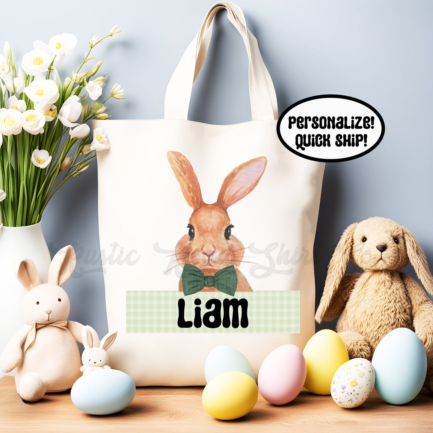 Custom Easter Basket, Girl Easter Basket, Boy Easter Basket, Custom Easter Tote, Custom Easter Gift