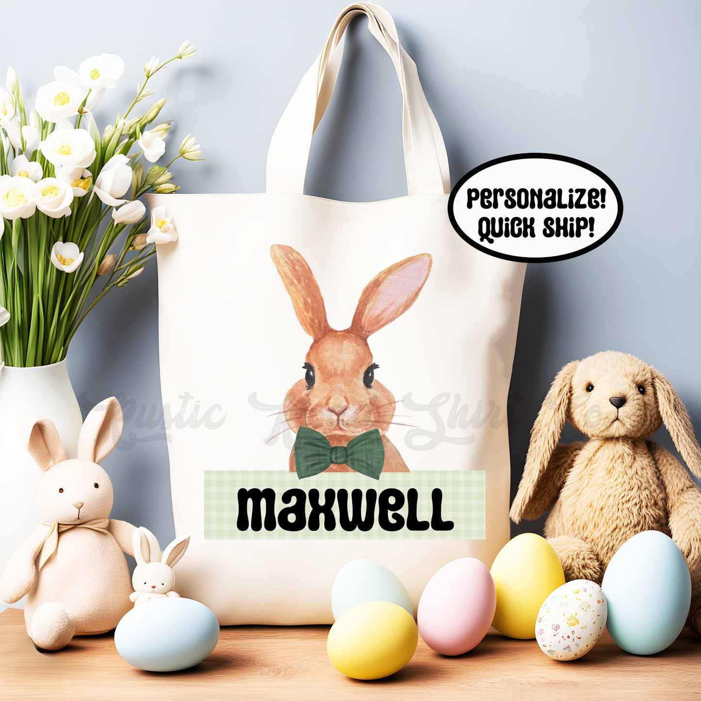 Custom Easter Basket, Girl Easter Basket, Boy Easter Basket, Custom Easter Tote, Custom Easter Gift