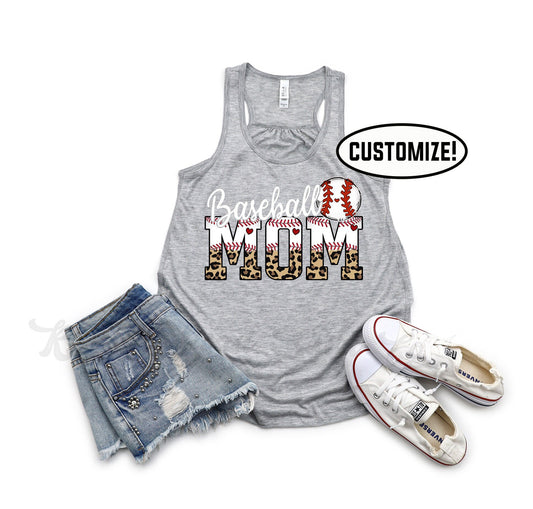 Baseball Tank Top, Baseball Mom Tank, Baseball Mama Shirt