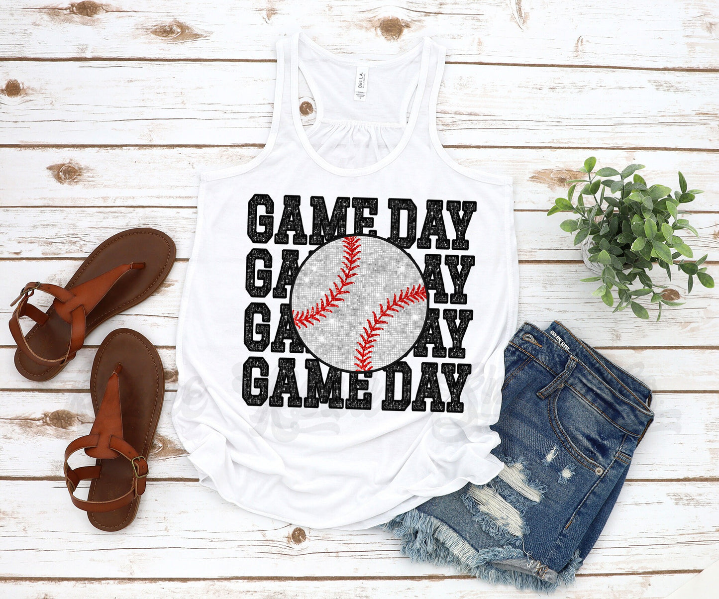 Gameday Baseball Tank, Baseball Tank Top, Baseball Mom Tank, Baseball Mama Shirt