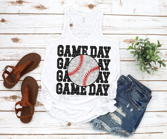 Gameday Baseball Tank, Baseball Tank Top, Baseball Mom Tank, Baseball Mama Shirt