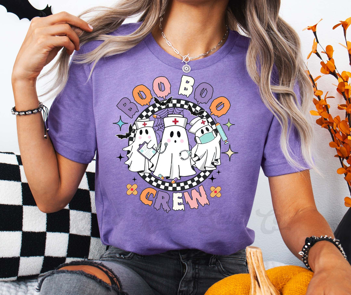 Nurse Halloween Shirt, Boo Boo Crew Shirt, Haunted Halloween T-shirt, Toddler Halloween,