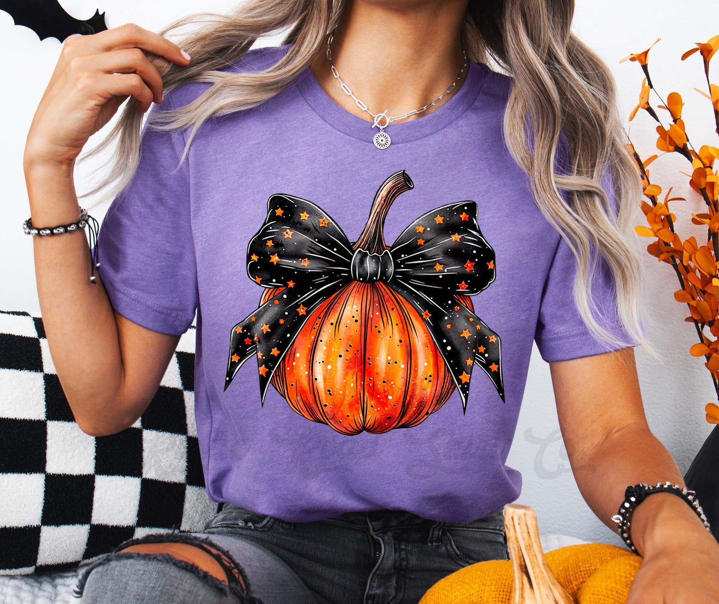 Girly Halloween Shirt, Coquette Halloween, Women's Halloween Shirt, Pumpkin Halloween T-shirt, Toddler Halloween,
