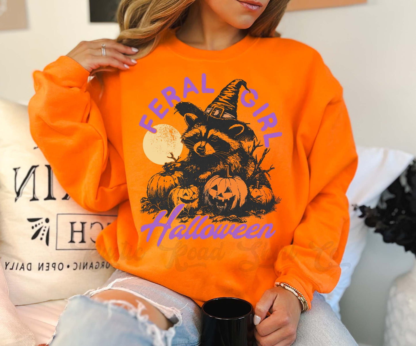 Funny Halloween Sweatshirt, Racoon Sweatshirt, Toddler Halloween, Feral Halloween Sweatshirt