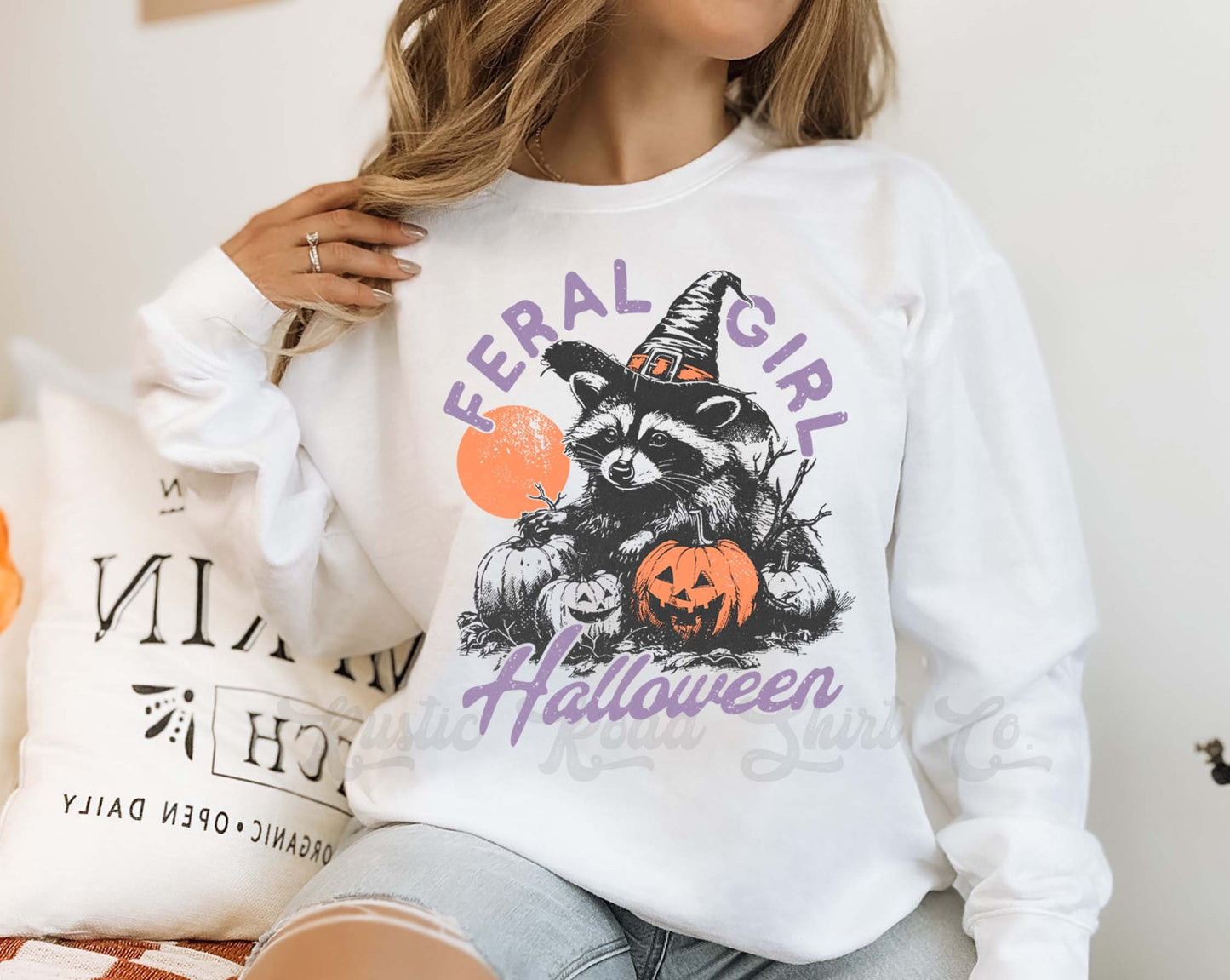 Funny Halloween Sweatshirt, Racoon Sweatshirt, Toddler Halloween, Feral Halloween Sweatshirt