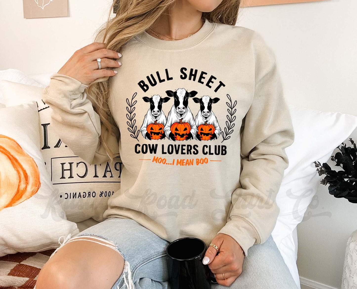 Cow Halloween Sweatshirt, Funny Halloween Sweatshirt, Toddler Halloween,