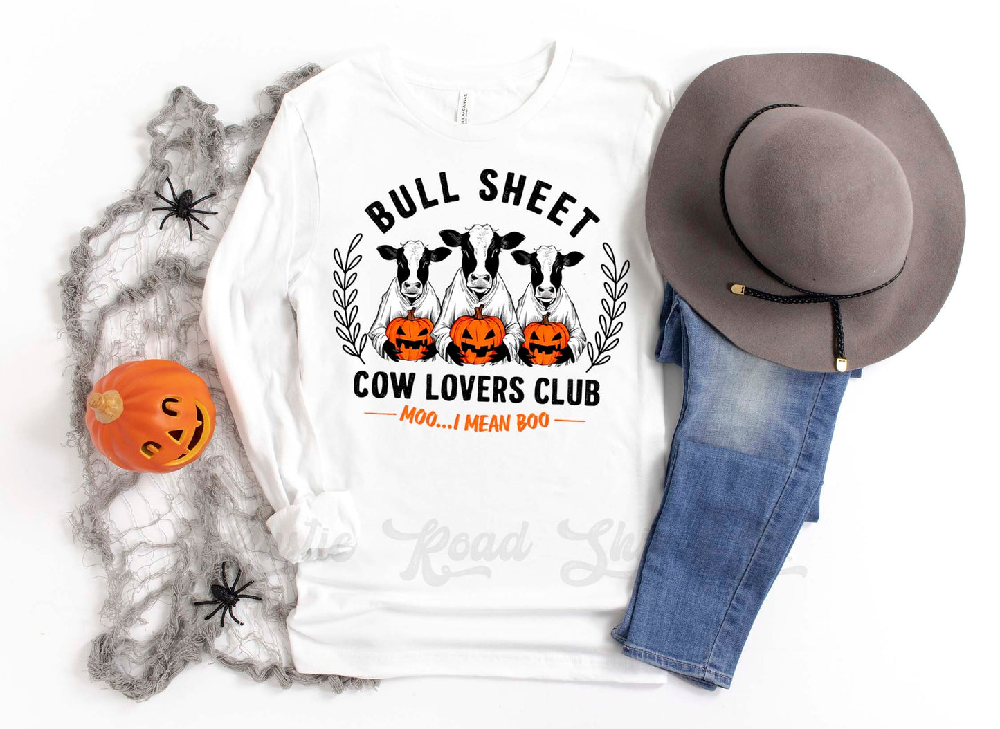 Cow Halloween Shirt, Halloween Long Sleeve Shirt, Toddler Halloween Shirt, Girls Halloween Shirt,