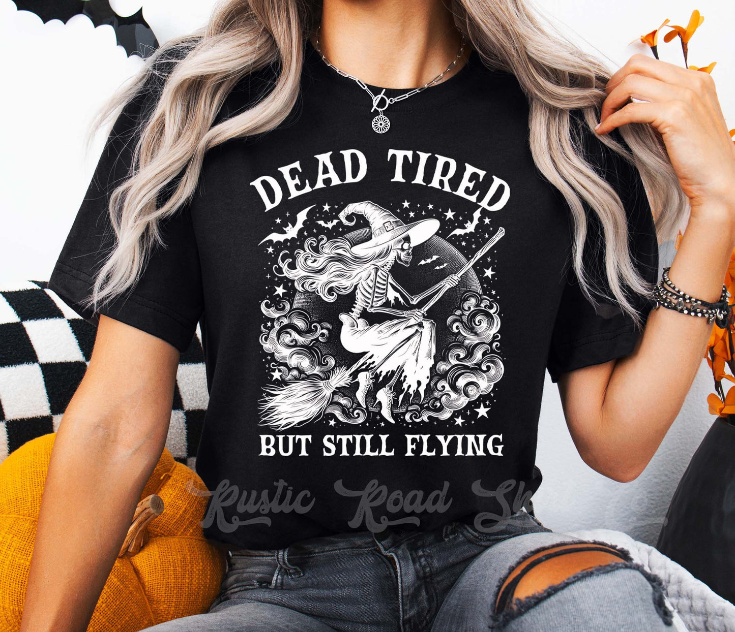 Witch Halloween Shirt, Women's Halloween Shirt, Tired Moms Shirt, Funny Mom Shirt,