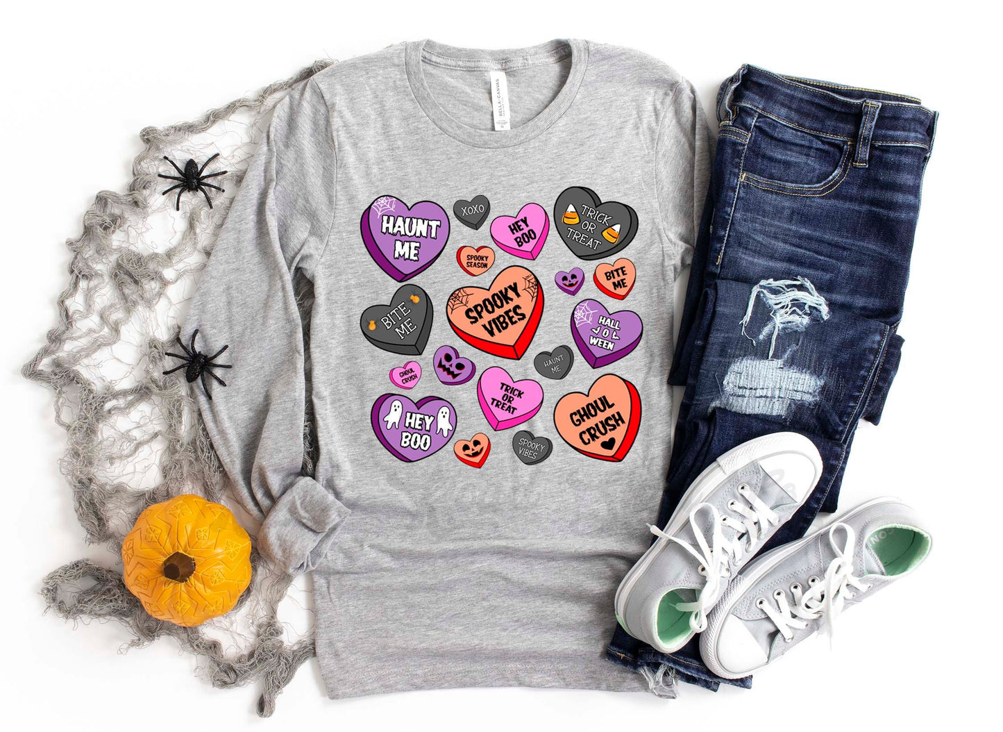 Retro Halloween Shirt, Halloween Long Sleeve Shirt, Toddler Halloween Shirt, Girls Halloween Shirt,