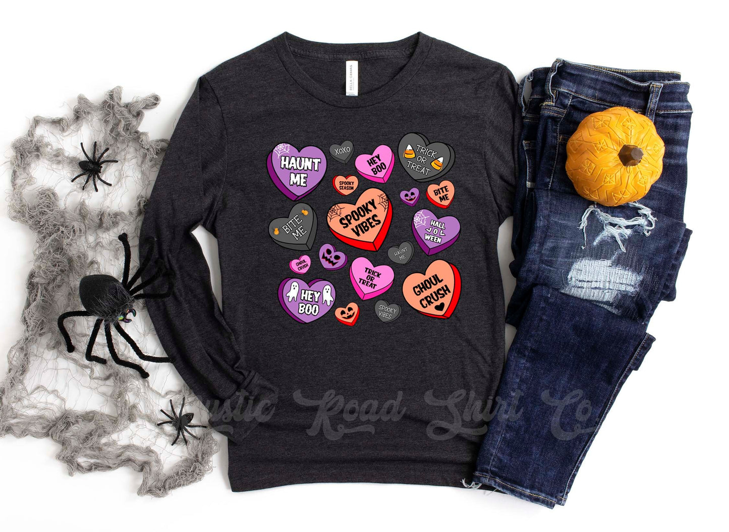 Retro Halloween Shirt, Halloween Long Sleeve Shirt, Toddler Halloween Shirt, Girls Halloween Shirt,