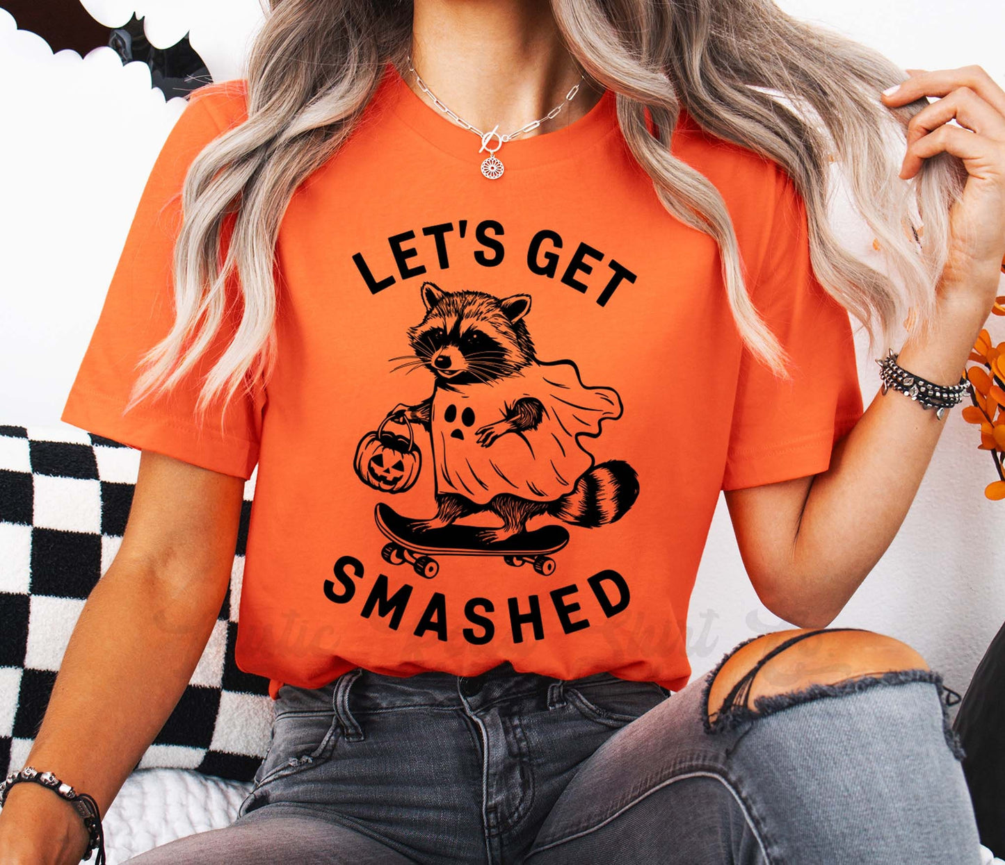 Racoon Halloween Shirt, Funny Halloween Shirt, Girls Halloween T-shirt, Toddler Halloween Shirt