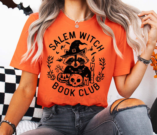 Salem Shirt, Racoon Halloween Shirt, Girls Halloween T-shirt, Basic Witch Shirt
