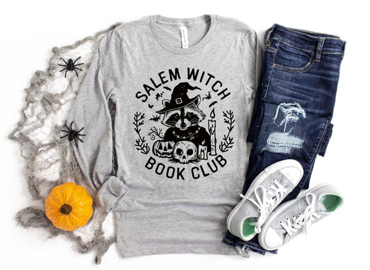 Reading Halloween Shirt, Salem Shirt, Halloween Long Sleeve Shirt, Toddler Halloween Shirt, Girls Halloween Shirt,