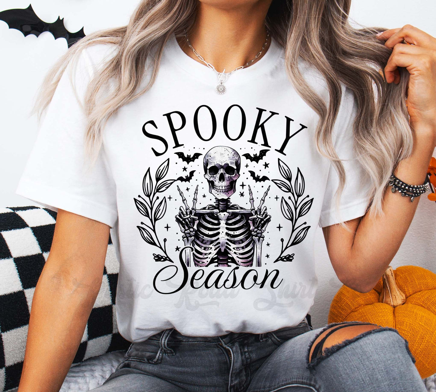 Spooky Season Shirt, Skeleton Halloween Shirt, Girls Halloween T-shirt, Retro Halloween Shirt, Boys Halloween Shirt