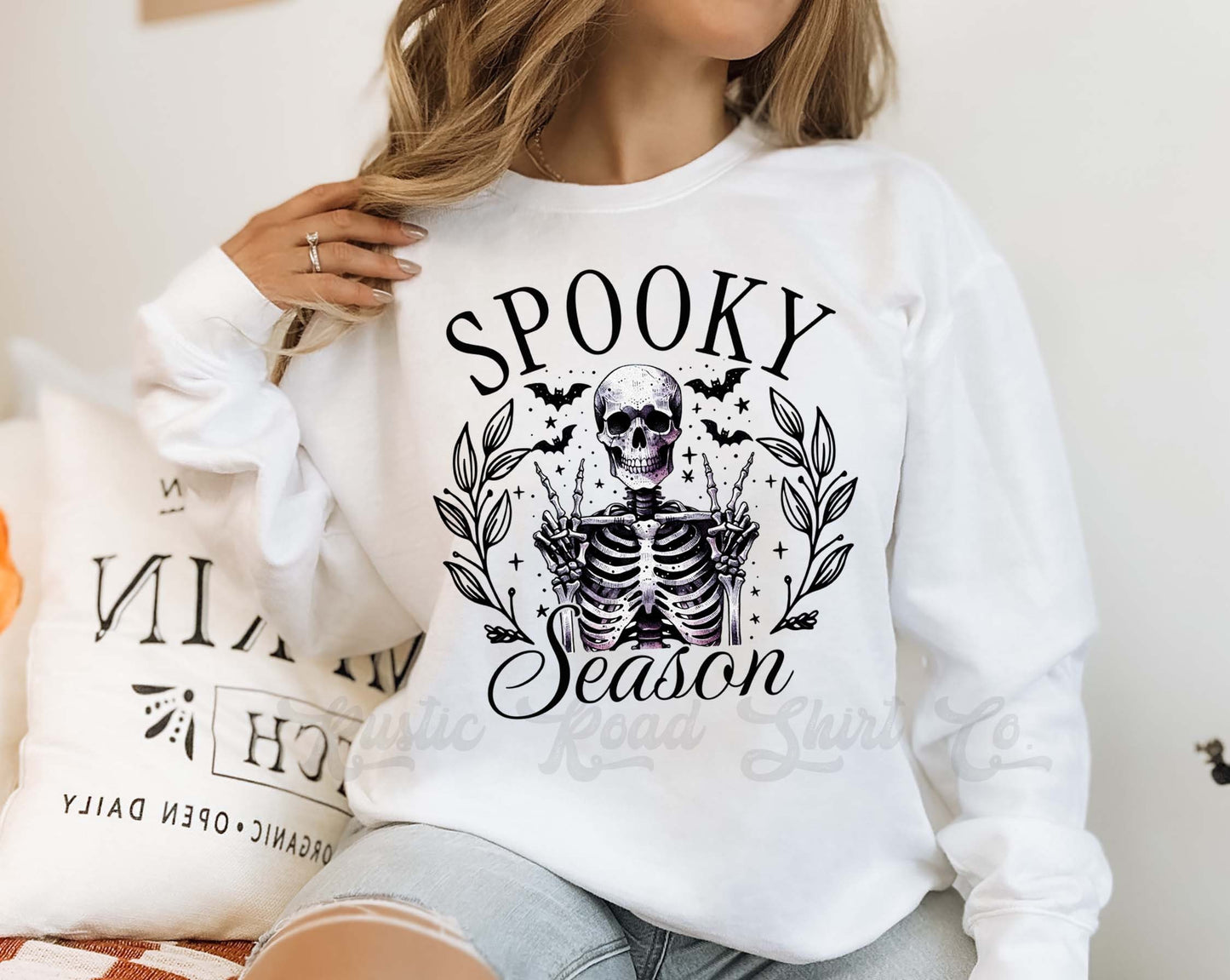 Spooky Season Sweatshirt, Vintage Halloween Sweatshirt, Toddler Halloween Sweatshirt, Girls Halloween Sweatshirt