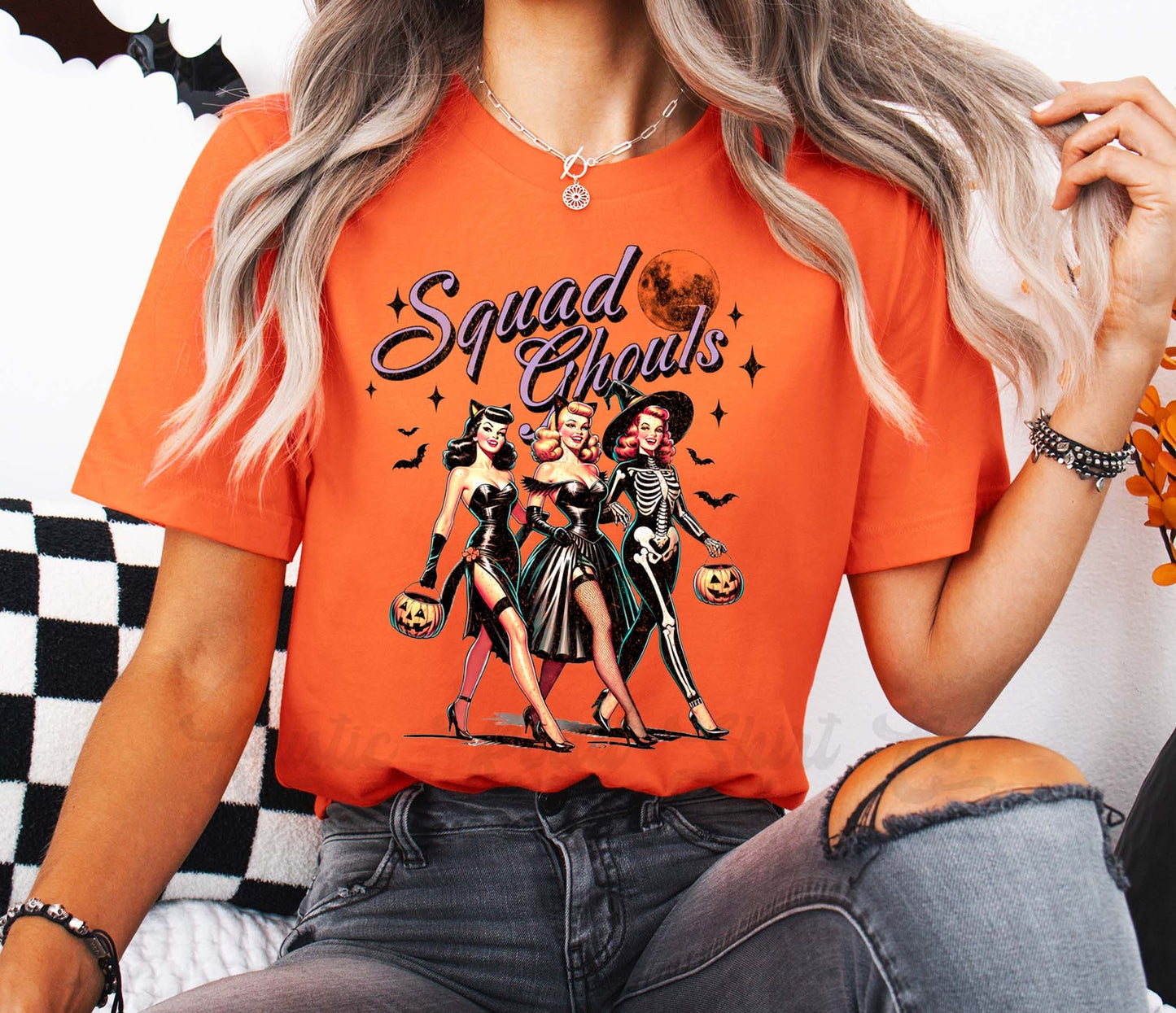 Vintage Halloween Shirt, Girls Halloween T-Shirt, Retro Halloween Shirt, Teacher Halloween Shirt