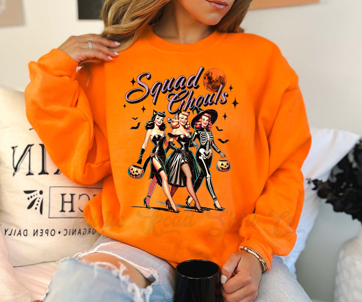 Vintage Halloween Sweatshirt, Retro Sweatshirt, Toddler Halloween Sweatshirt, Girls Halloween Sweatshirt