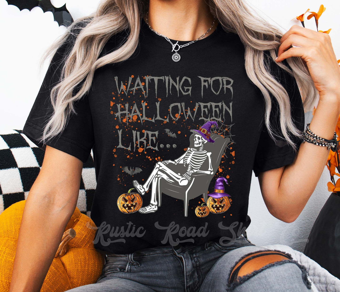 Skeleton Halloween Shirt, Vintage Halloween Shirt, Pumpkin Halloween Shirt, Teacher Halloween Shirt