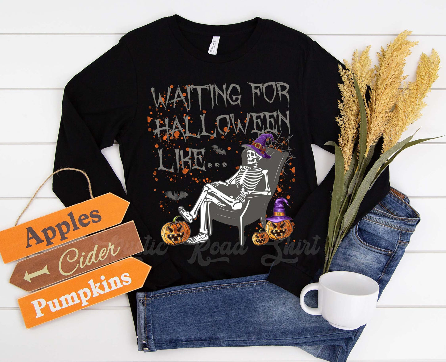 Skeleton Halloween, Pumpkin Halloween Shirt, Halloween Long Sleeve Shirt, Toddler Halloween Shirt, Girls Halloween Shirt,